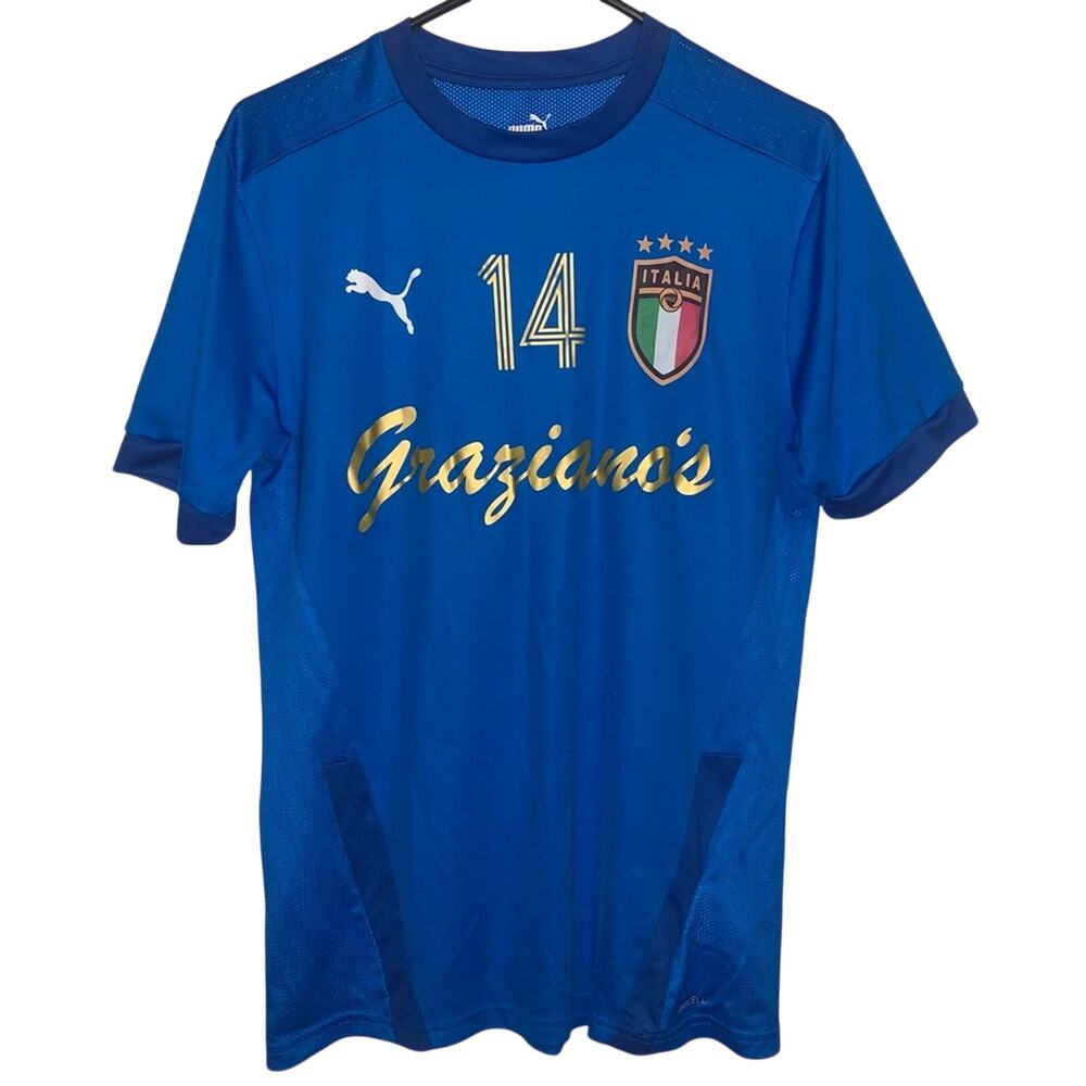 Puma Drycell Italia Graziano’s #14 Futbol Soccer Jersey M